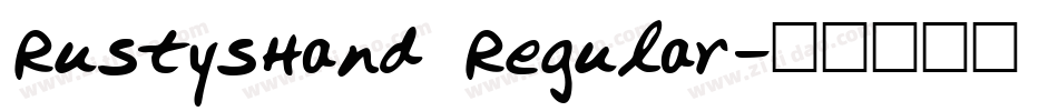 RustysHand Regular字体转换